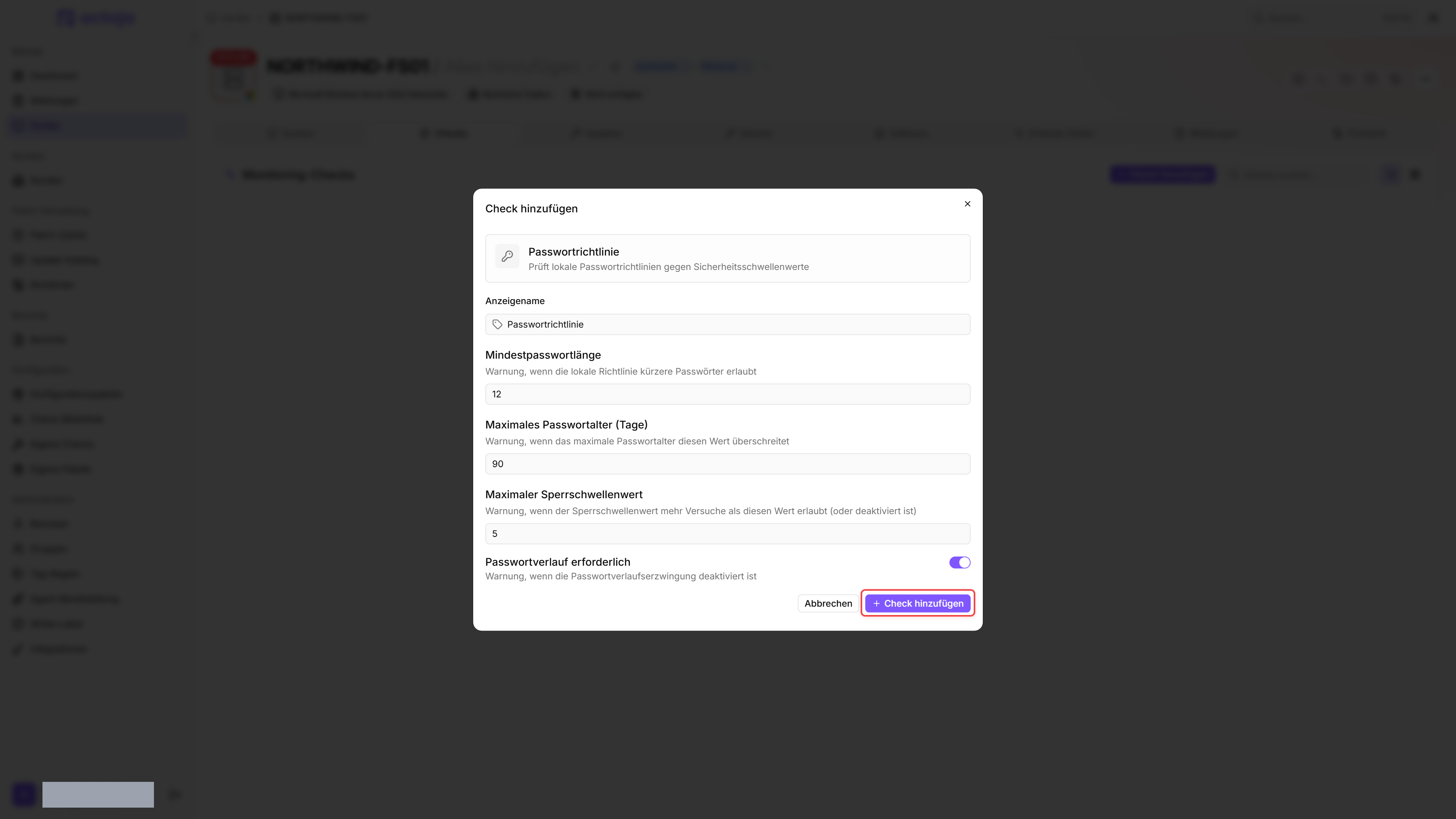 Konfigurationsdialog