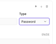 Password inputs in your own checks