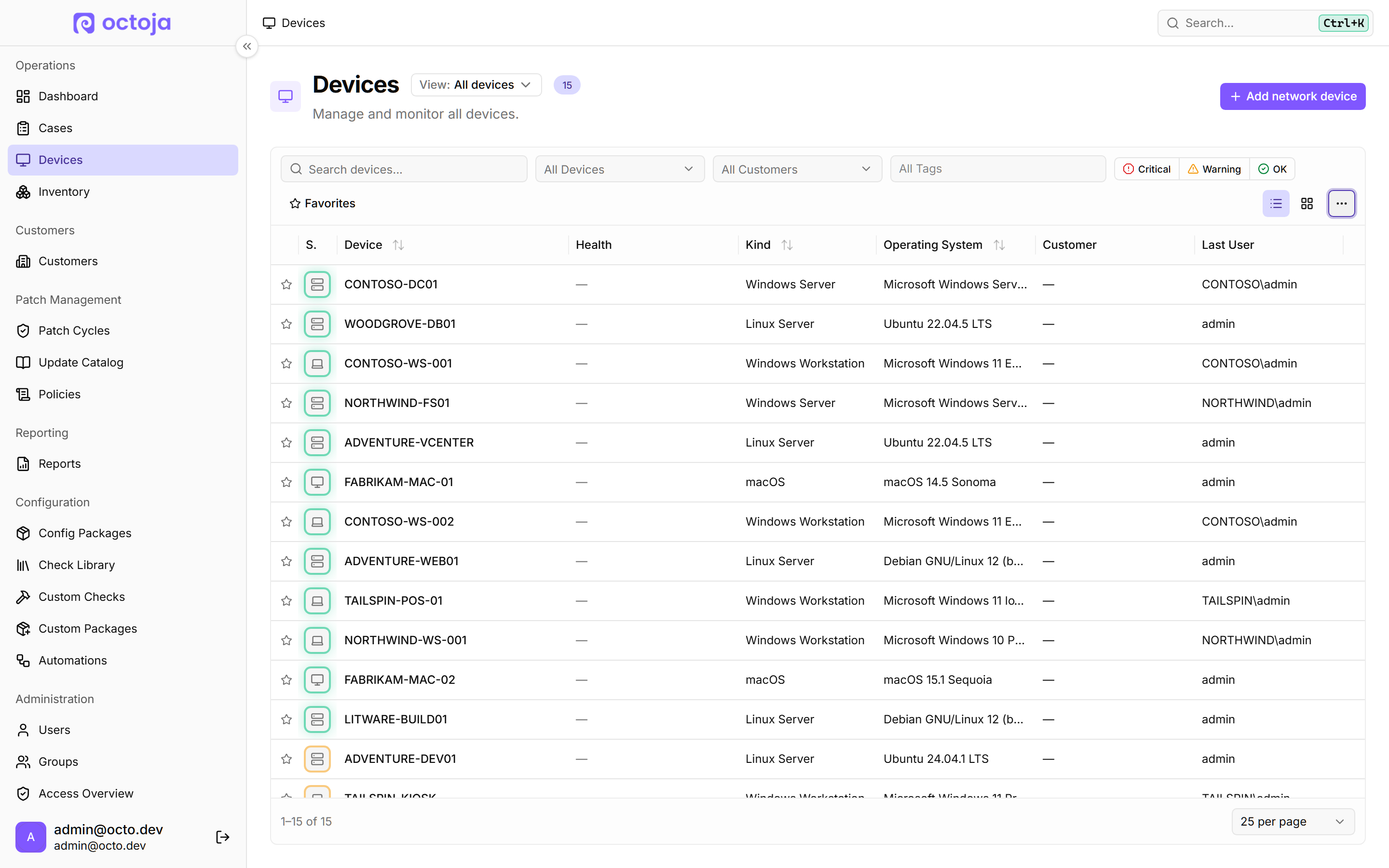 Act on many devices at once
