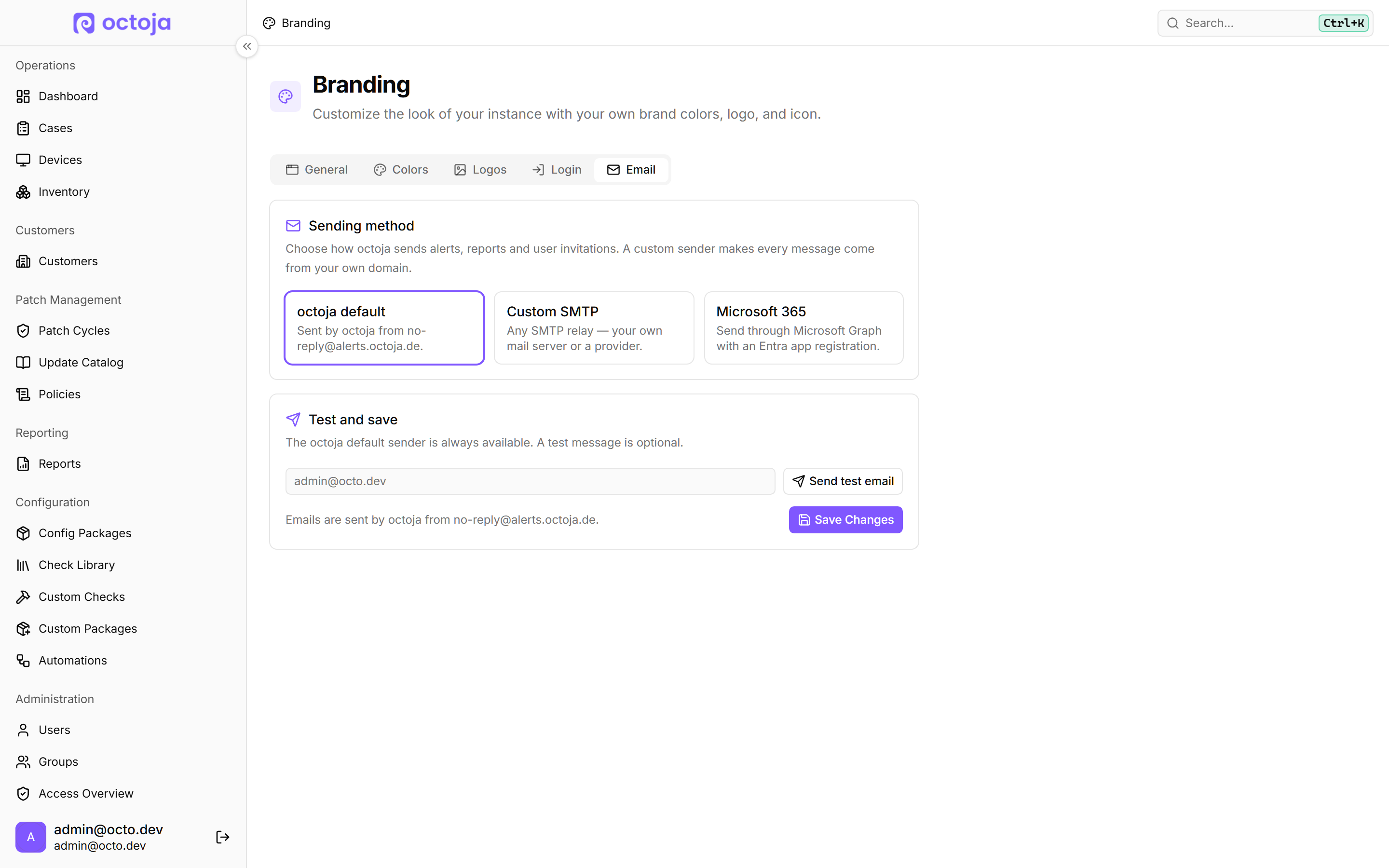 Eigener E-Mailabsender